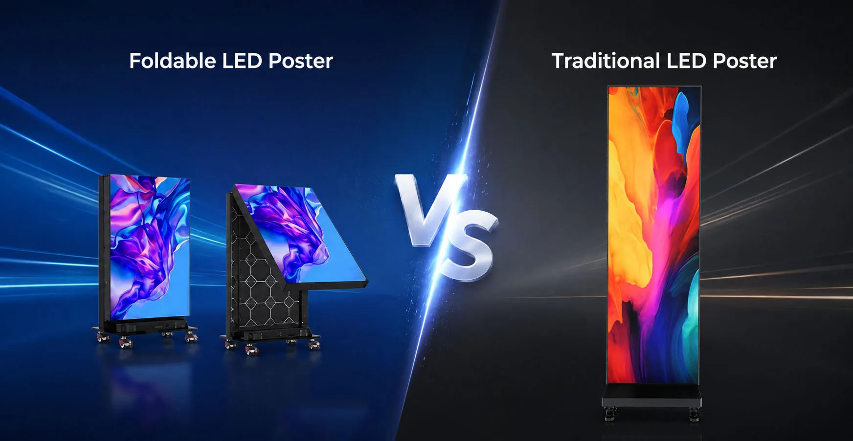 Foldable LED Poster vs Traditional LED Poster: Which One Fits Your Business?