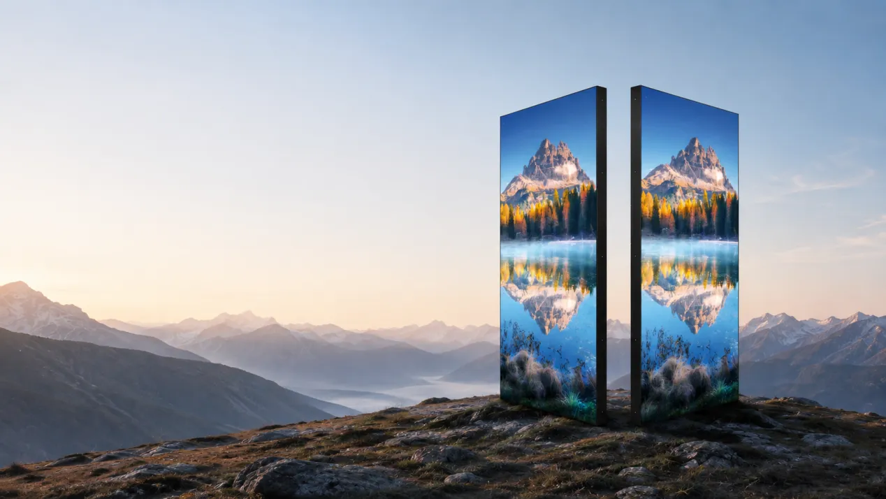 Double-Sided Display for Better Visibility