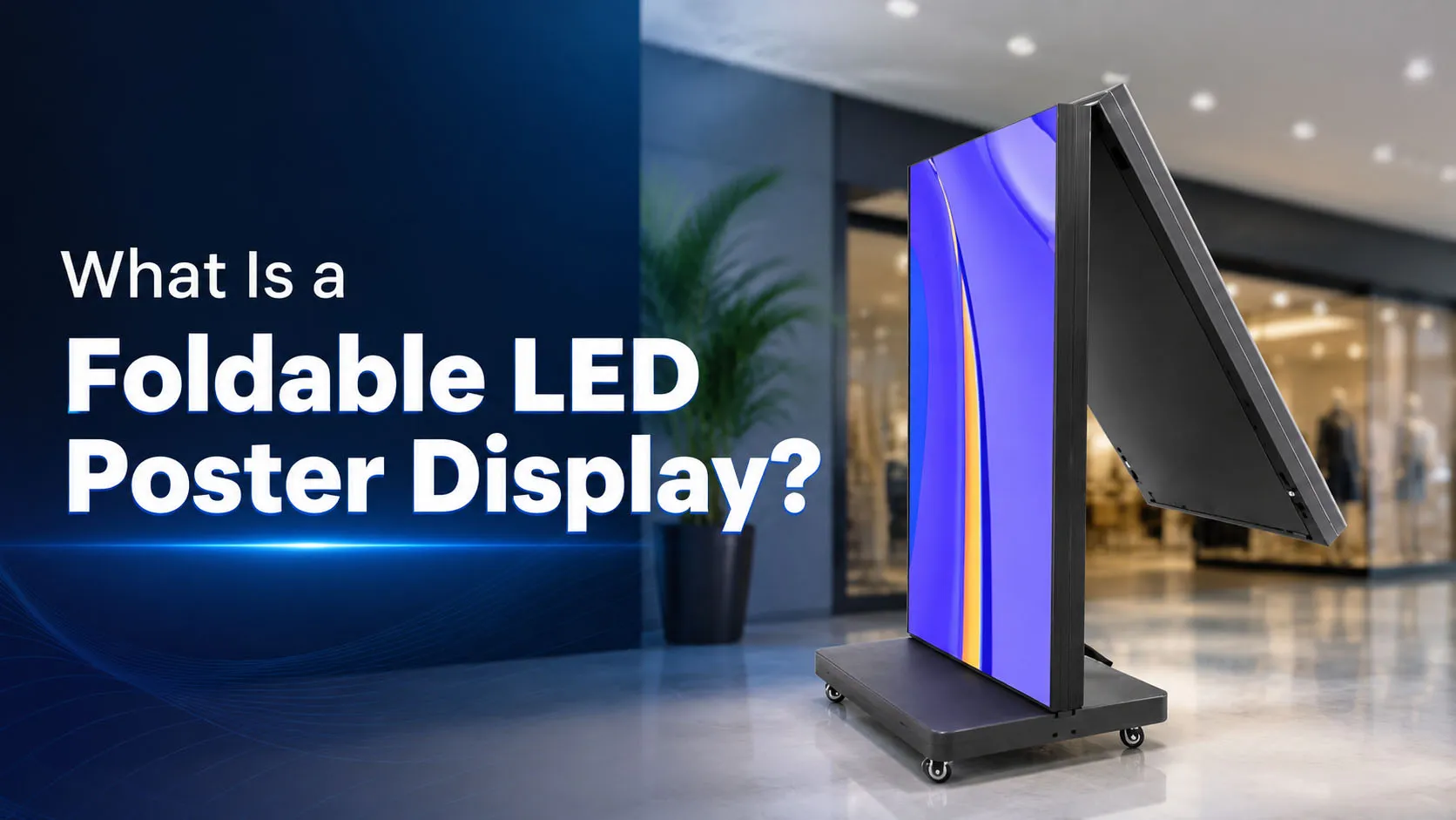 What Is a Foldable LED Poster Display?